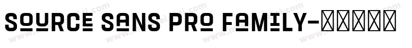 Source Sans Pro Family字体转换